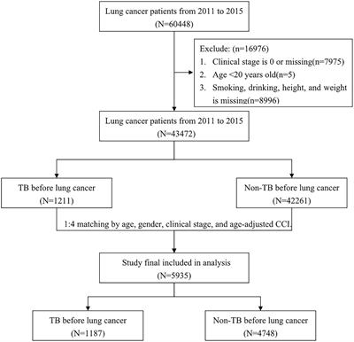 Prior treated tuberculosis and mortality risk in lung cancer